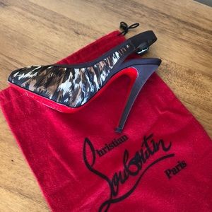 Christian Louboutin  Animal Print Silk material